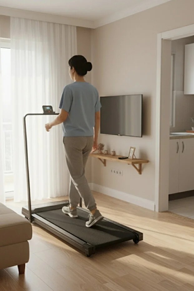 kochler Uzaktan Kumandalı Katlanabilir Portatif Yürüyüş ve Koşu Bandı – 1.5 HP